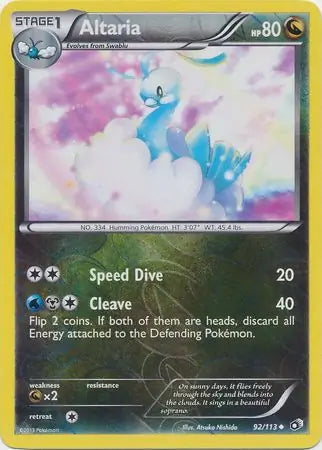 Legendary Treasures Altaria #92/113 reverse holo